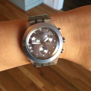 Silver Swatch Watch